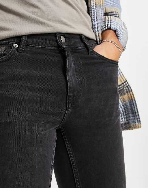 Dr Denim Chase skinny ripped jeans in washed black , 3 of 4
