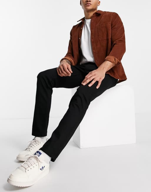 Dr Denim – Clark – Czarne dopasowane jeansy