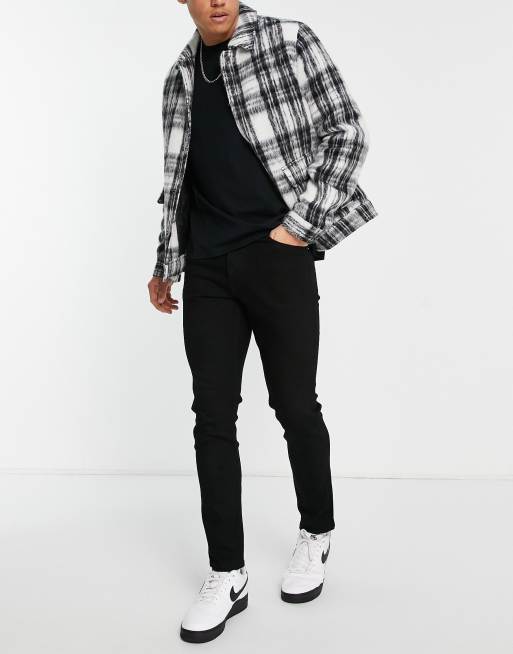 Dr Denim – Clark – Czarne dopasowane jeansy