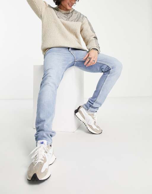 Dr Denim Clark slim jeans in light wash, 3 of 4