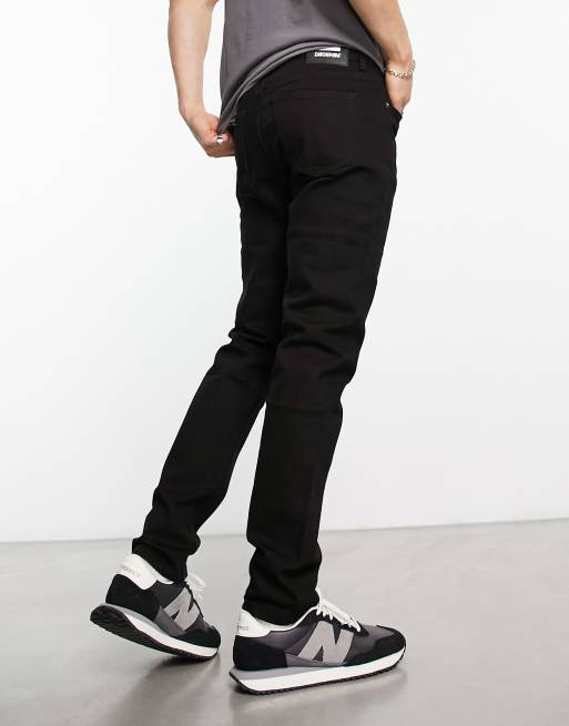 Dr Denim – Clark – Svarta smala jeans, 3 av 4