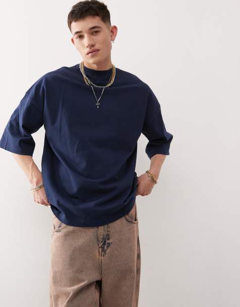 Dr Denim - Curtis - T-shirt oversize - Bleu espace - view 1