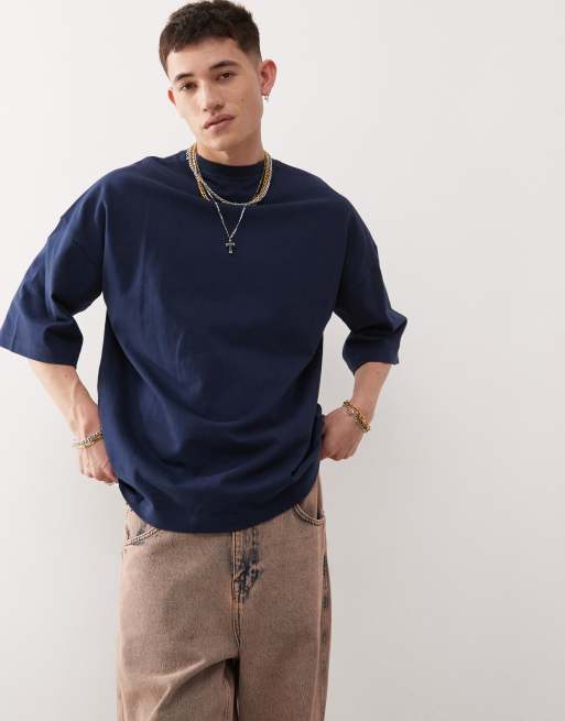 Dr Denim - Curtis - T-shirt oversize color blu spaziale