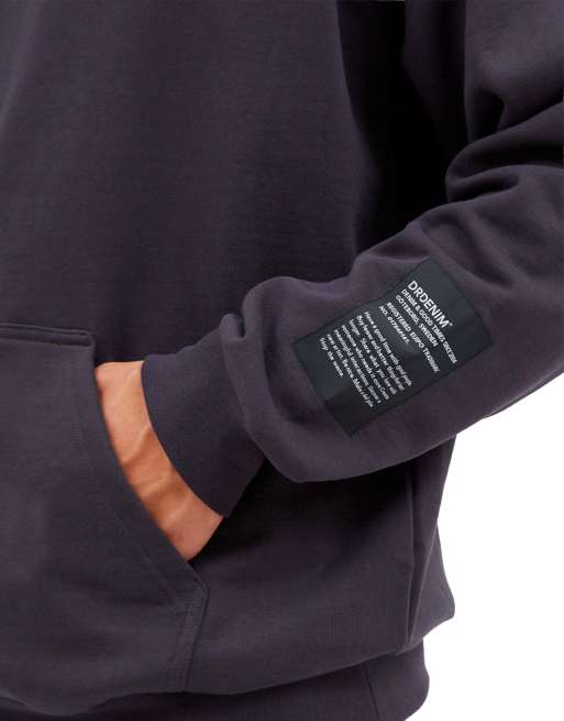 Dr Denim Damien hoodie in grey, 3 of 4