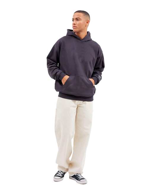 Dr Denim Damien hoodie in grey, 4 of 4