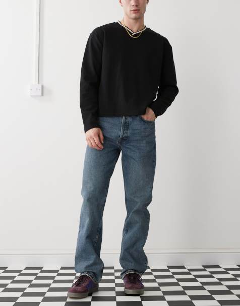 Dr. Denim - Dash - Jeans dritti regular fit blu lavaggio medio Canyon vintage - view 1