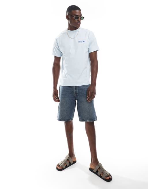 Dr Denim – Dash – Niebieskie jeansowe szorty o regularnym kroju ze średnim stanem w stylu vintage