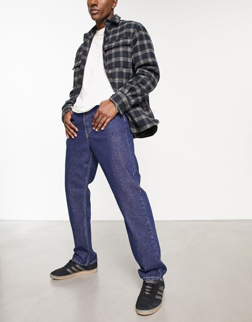 Dr Denim Dash regular fit jeans in dark retro blue | ASOS
