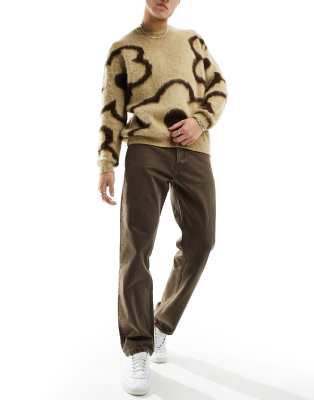 Dr Denim Dr Denim Dash regular fit straight leg jeans in washed chocolate brown