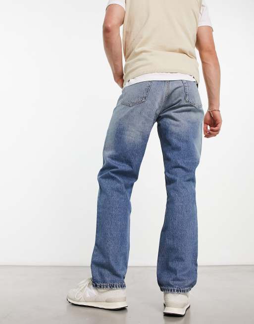 Dr Denim Dash regular straight fit in stream mid vintage ASOS