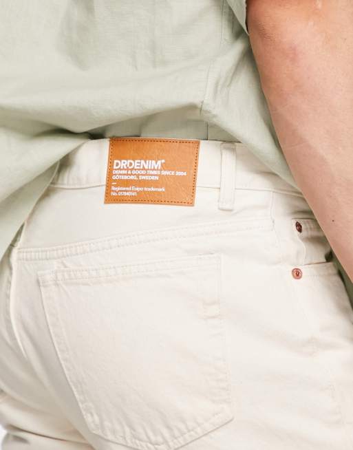 Dr Denim Dash regular straight fit jeans in ecru, 3 of 4