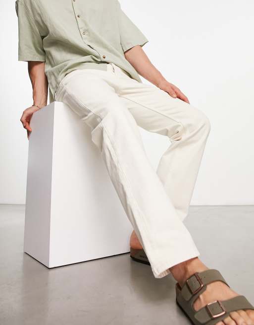 Dr Denim Dash regular straight fit jeans in ecru, 4 of 4