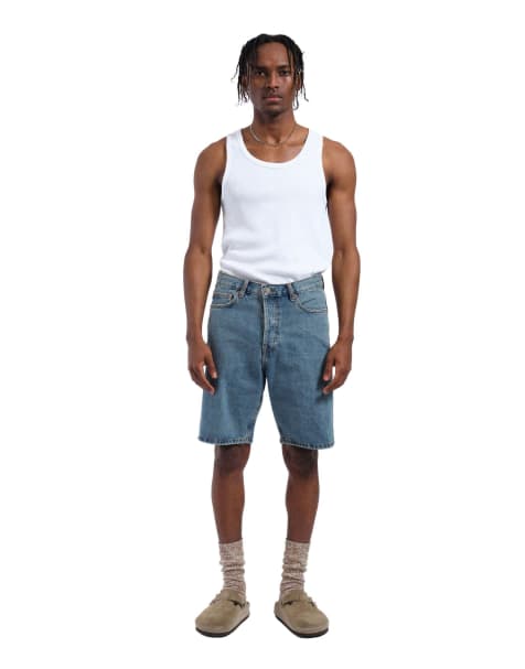 Dr Denim Dash shorts in blue - view 1
