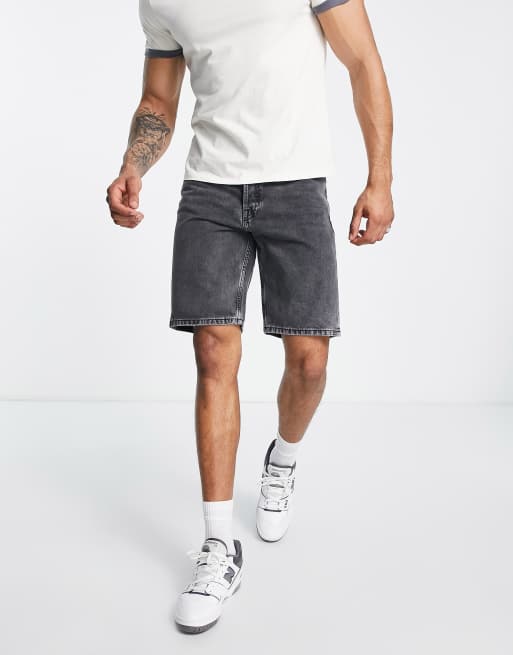 Dr Denim - Dash - Shorts met rechte pijpen met wassing in zwart 