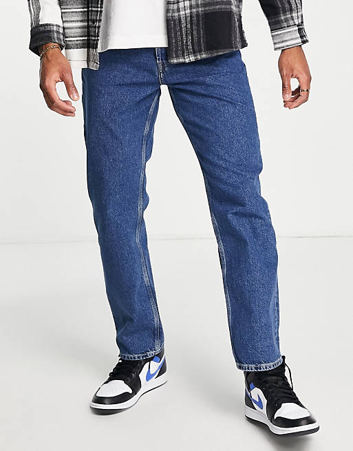 Dr Denim - Dash - Worker jeans in donkere wassing