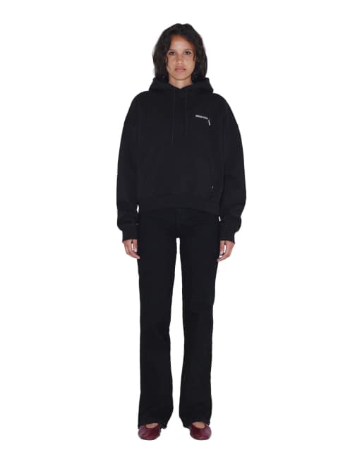 Dr Denim Debbie hoodie in black, 4 of 6