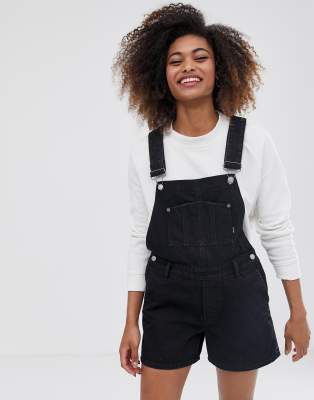 Dr Denim denim dungaree in black | ASOS