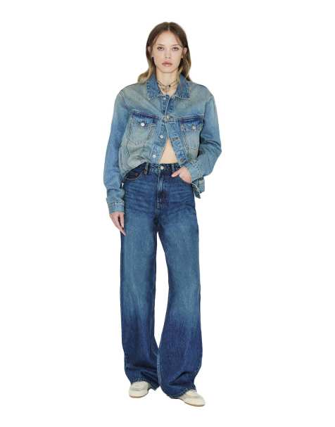 Dr Denim Donna high relaxed jeans in blue - view 1