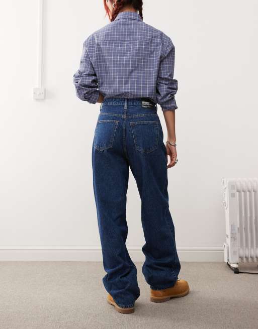 Dr. Denim – Donna – Lässig geschnittene Jeans in Stream Dark Retro mit weitem Bein und hohem Bund, 2 von 5