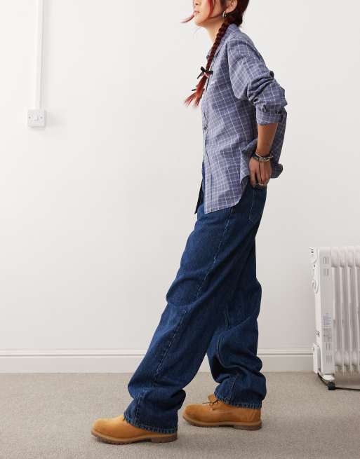 Dr. Denim – Donna – Lässig geschnittene Jeans in Stream Dark Retro mit weitem Bein und hohem Bund, 3 von 5