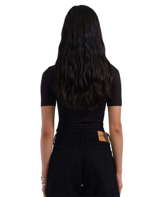 Dr Denim Dr. denim inez top - black in black, 2 of 5