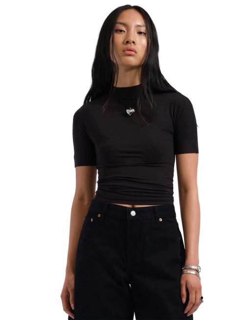 Dr Denim Dr. denim inez top - black in black, 4 of 5