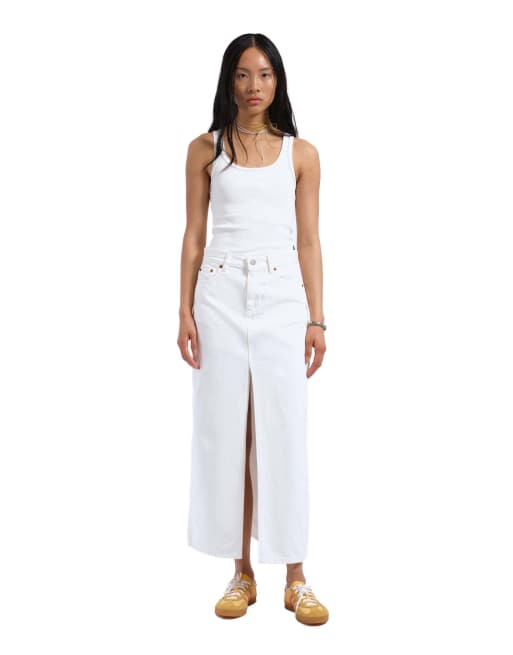 Dr Denim Dr. denim myra skirt - white in white, 4 of 7