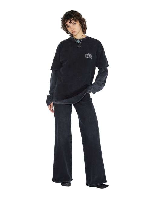 Dr Denim Dr. denim trooper tee - washed black utopia in washed black utopia, 4 of 7