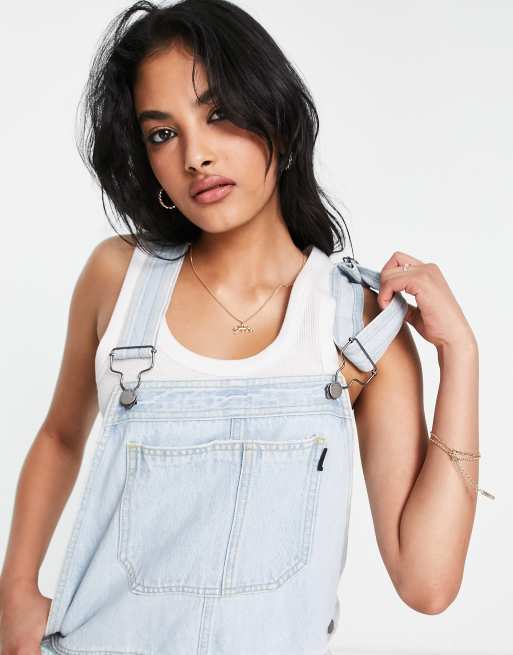 Denim on sale ripped dungarees