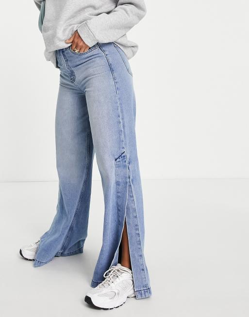 Dr Denim - Dylan - Jeans in 90's stijl met zijsplitten in lichtblauwe wassing