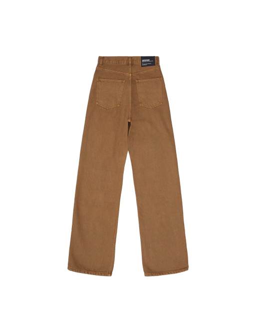 Dr Denim Echo high straight jeans in brown, 2 of 7