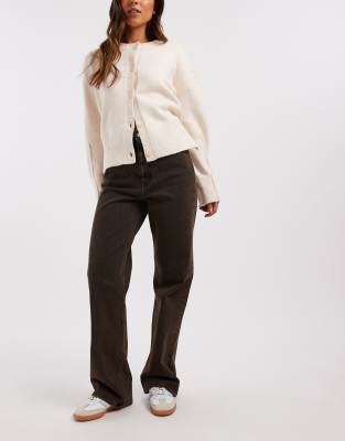 Dr. Denim - Echo - Jeans in verwaschenem Braun mit geradem Schnitt-Brown
