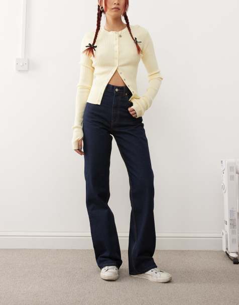 Dr Denim – Echo – Mörkblå, sprayade jeans i regular fit med raka ben - view 1