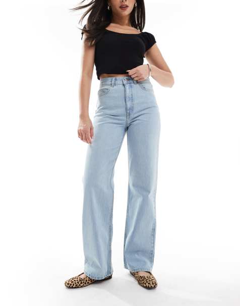 Dr Denim Echo regular fit straight leg jeans in stray pale used - view 1