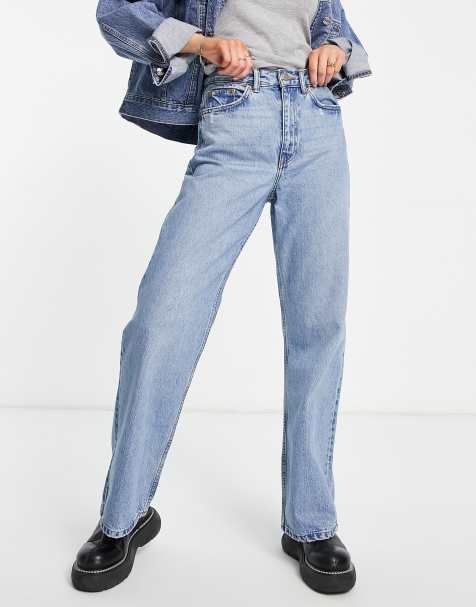 Dr Denim - Echo Sky High - Jeans med vidde i lys vask - view 1