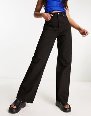 Dr Denim Echo straight leg jeans in black - ASOS Price Checker