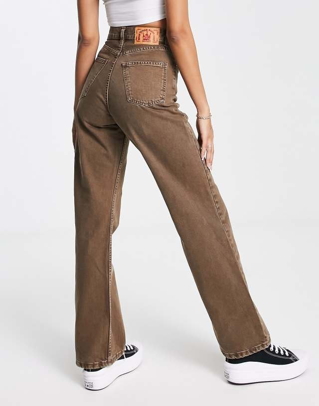 Dr Denim - echo stright leg jeans in brown