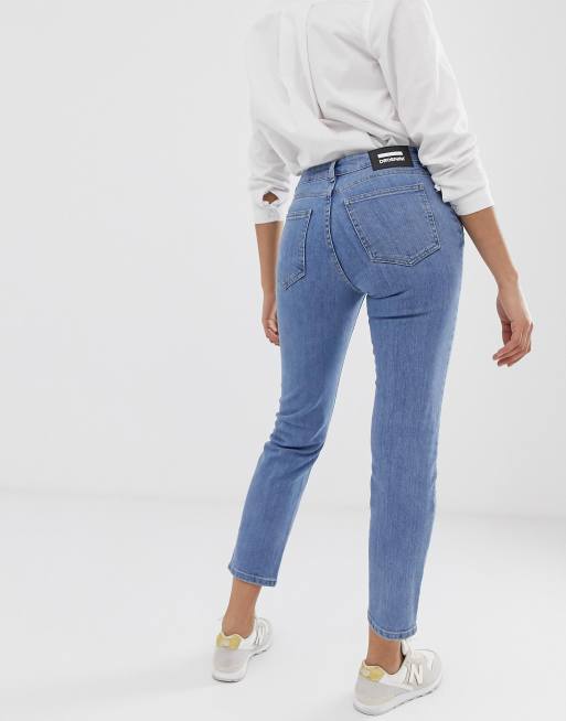 Dr Denim Edie High Waisted Slim Cropped Jeans Asos