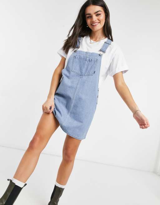 Asos denim best sale overall dress