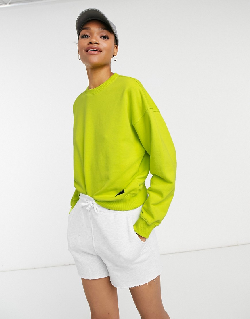 Dr Denim Glade sweater in neon yellow
