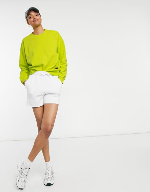 Neon yellow hot sale sweatshirt women's