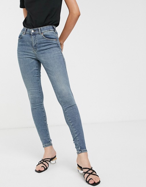 Dr Denim high rise skinny jean in authentic wash