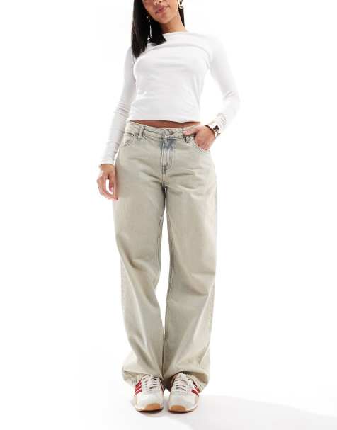 Dr Denim - Hill - Jean décontracté coupe droite ample à taille basse - Bleu clair délavé vintage - view 1
