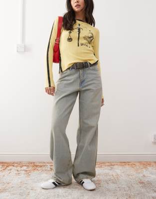 Dr Denim - Hill - Locker und weit geschnittene, gerade Jeans mit niedrigem Bund und „Canyon Light Vintage Blue"-Waschung...