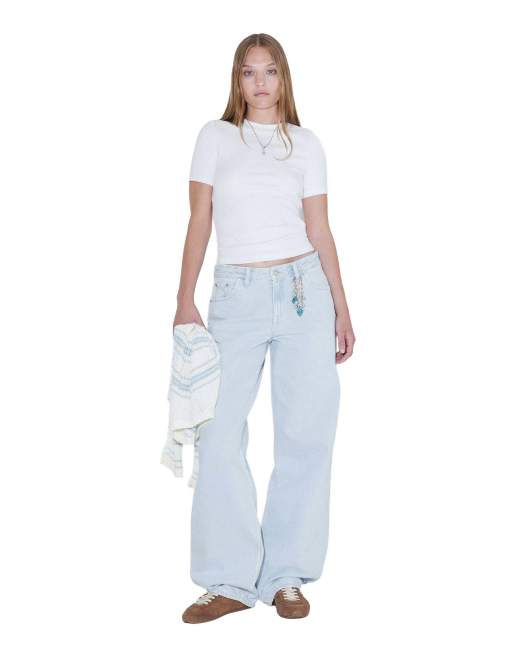 Dr Denim Hill low relaxed jeans in light blue, 5 of 7