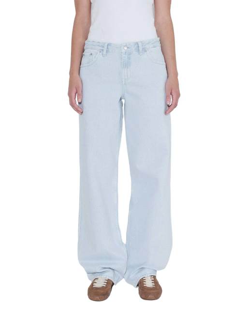 Dr Denim Hill low relaxed jeans in light blue, 7 of 7