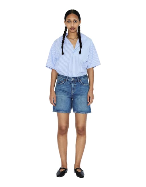 Dr Denim Hill shorts in blue, 4 of 7