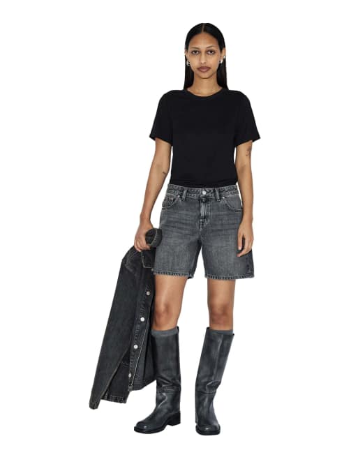 Dr Denim Hill shorts in grey, 4 of 7