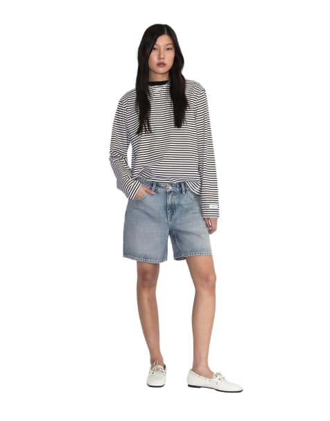Dr Denim Hill shorts in light blue - view 1