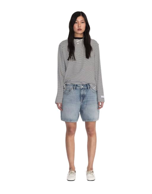 Dr Denim Hill shorts in light blue, 5 of 7